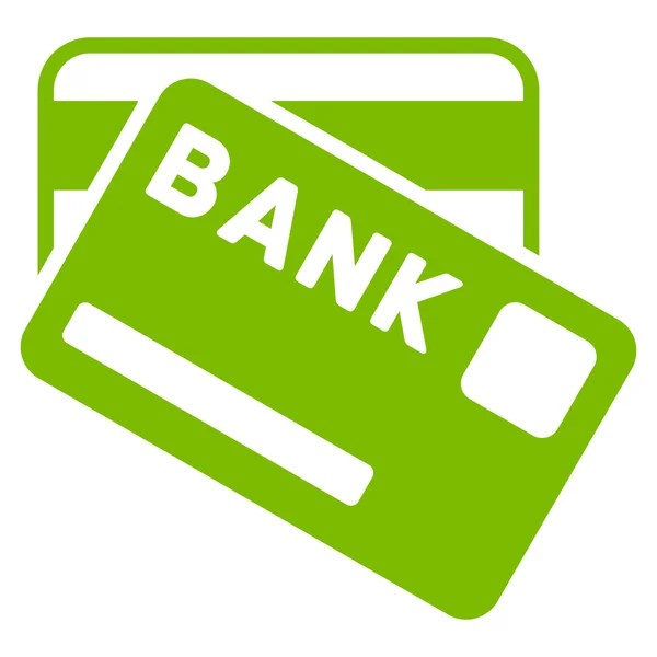 Bank Cards Flat Vector Icon — Stock Vector