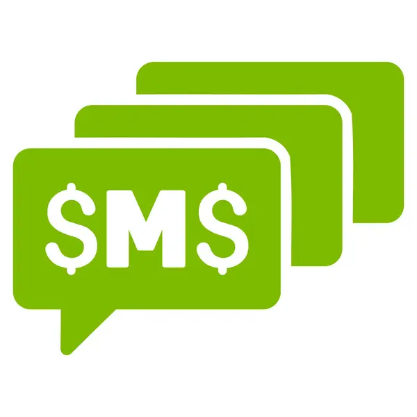 SMS Messages Flat Vector Icon — Stock Vector