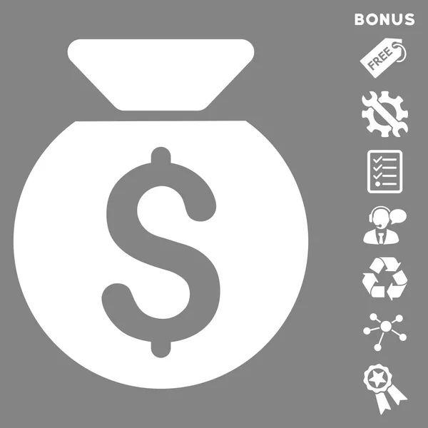 Pénzügyi tőke lapos Vector Icon bónusz — Stock Vector