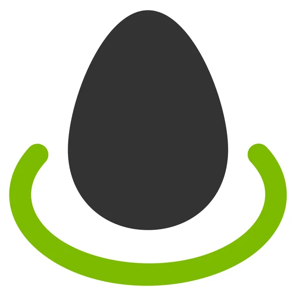 Икона "Яйцо плоской глифы" — стоковое фото