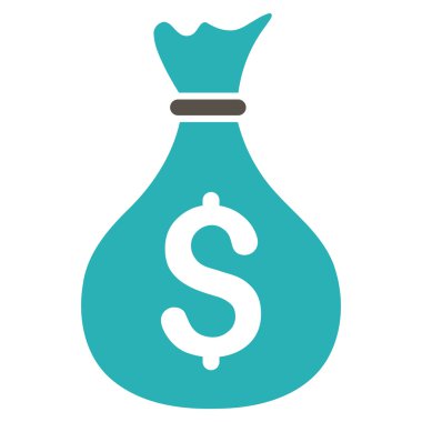 para çantası düz vektör simgesi