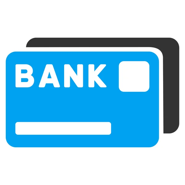 Bank-kort Flat vektor Icon — Stock vektor