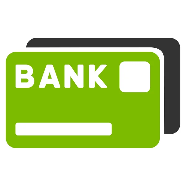 Bankovní karty ploché vektorové ikony — Stockový vektor
