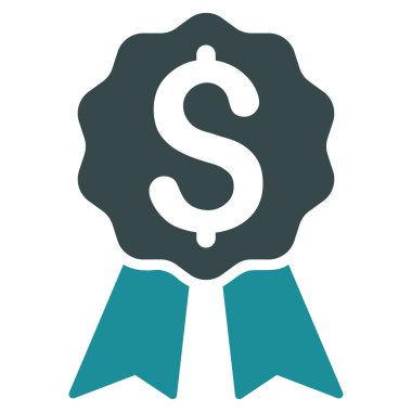 Bankacılık Ödülü düz vektör simgesi