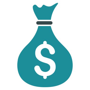 para çantası düz vektör simgesi