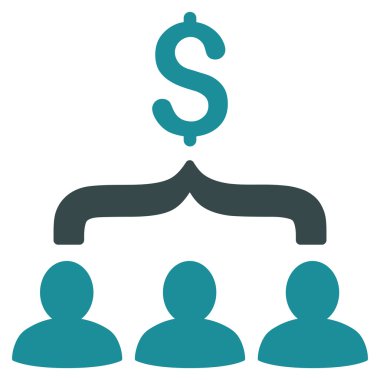 Satış Huni düz vektör simgesi