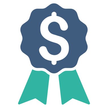 Bankacılık Ödülü düz vektör simgesi