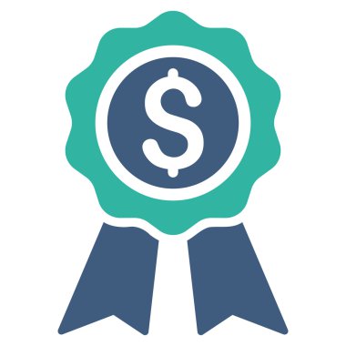 İş Ödülü düz vektör simgesi