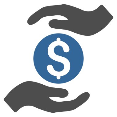 İş Sigortası Eller Düz Vektör Simgesi