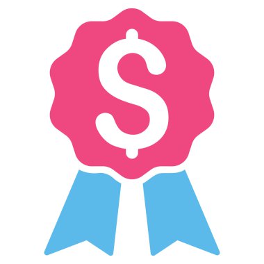 Bankacılık Ödülü düz vektör simgesi