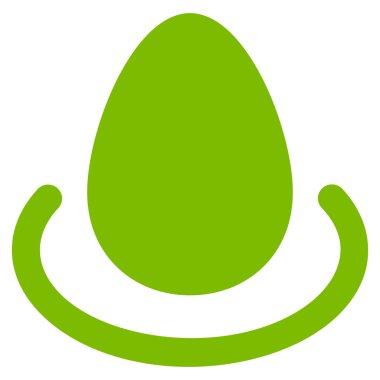 Mevduat yumurta düz vektör simgesi