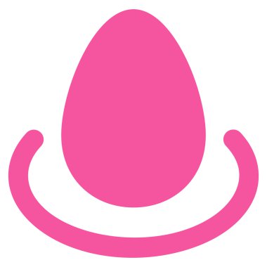 Mevduat yumurta düz vektör simgesi