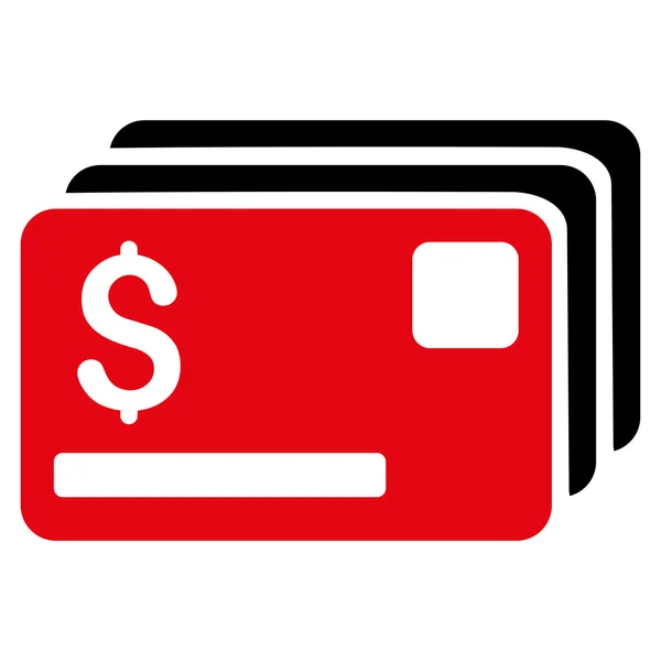 Kreditkarten flaches Vektorsymbol — Stockvektor