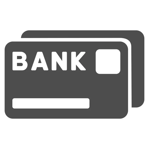 Bank Cards Flat Vector Icon — Stock Vector