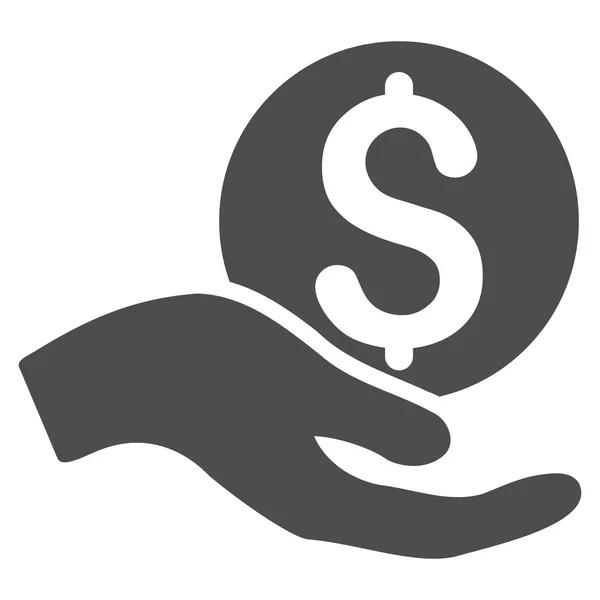 Donación de dinero Flat Vector Icon — Archivo Imágenes Vectoriales
