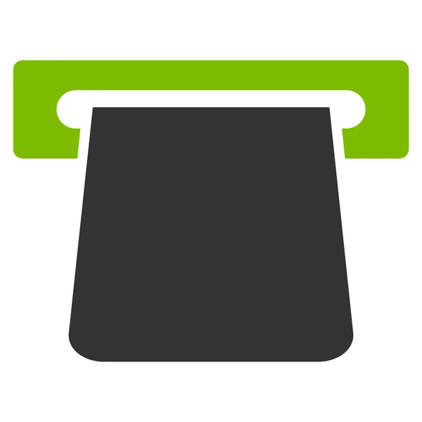 Bank Terminal Flat Glyph Icon — Stock Photo, Image