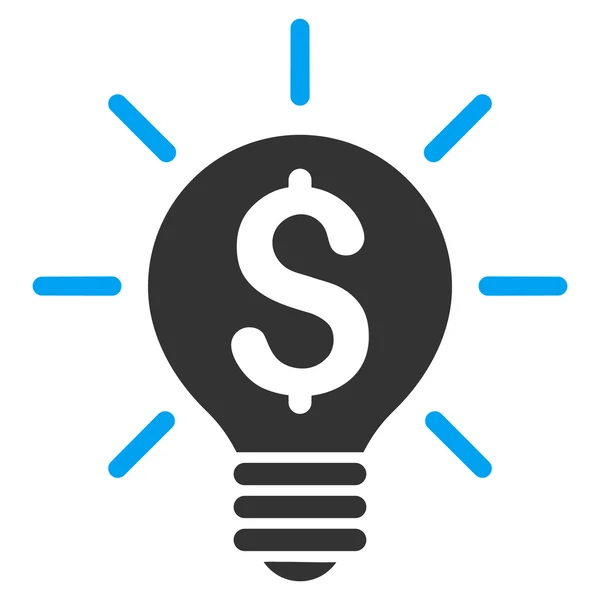 Business idee lamp platte Vector Icon — Stockvector