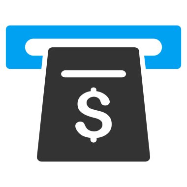 Bilet Terminal düz vektör simgesi