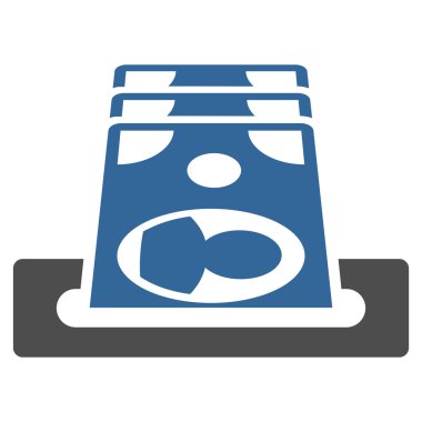 Ödeme Terminal düz vektör simgesi