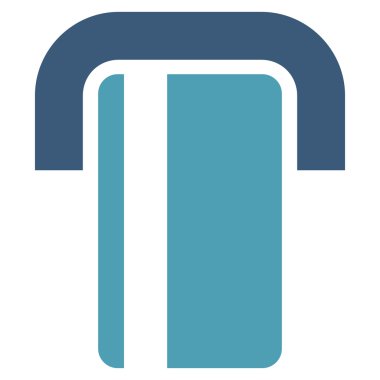 atm düz vektör simgesi