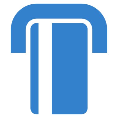 atm düz vektör simgesi