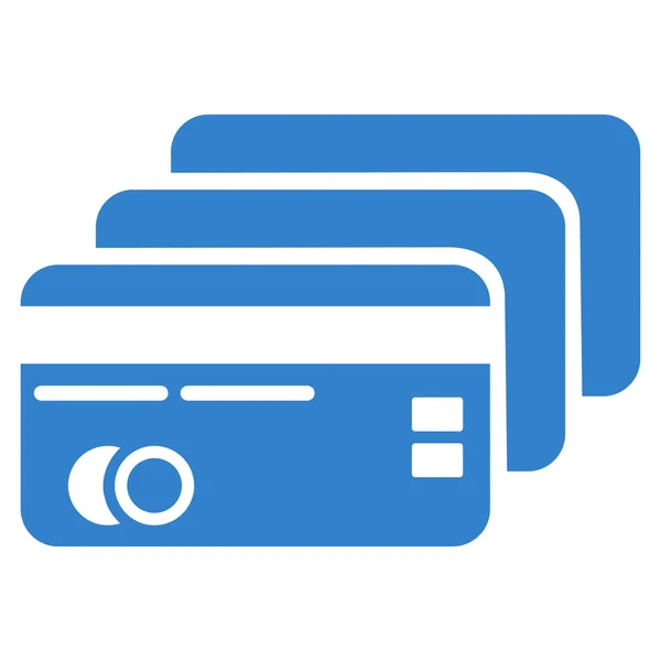 Tarjetas bancarias Flat Vector Icon — Vector de stock