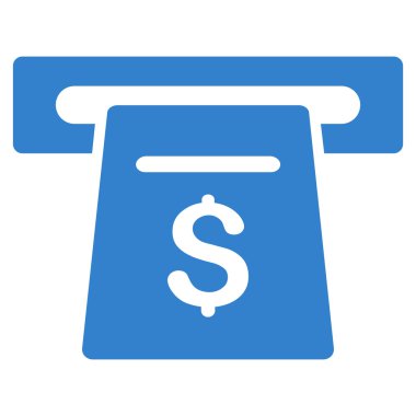 Bilet Terminal düz vektör simgesi