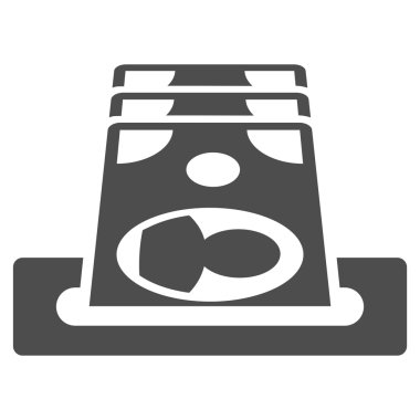 Ödeme Terminal düz vektör simgesi