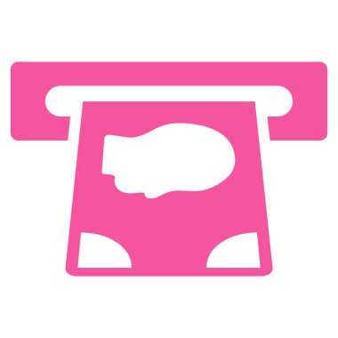 ATM ödeme düz vektör simgesi