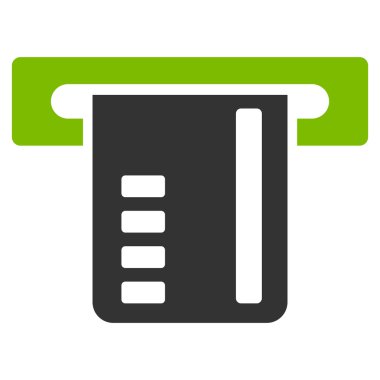 Bilet Terminal düz vektör simgesi