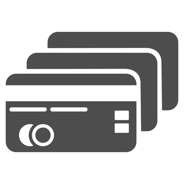 Tarjetas bancarias Flat Vector Icon — Archivo Imágenes Vectoriales