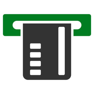 Bilet Terminal düz vektör simgesi