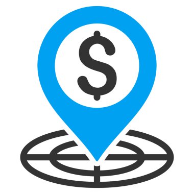 Mali Crosshair düz vektör simgesi