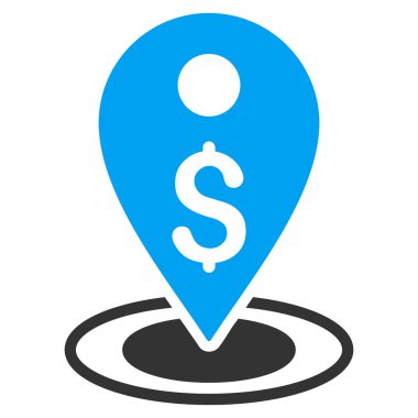 Para düz vektör simgesi yerleştir