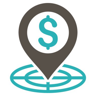 Mali Crosshair düz vektör simgesi