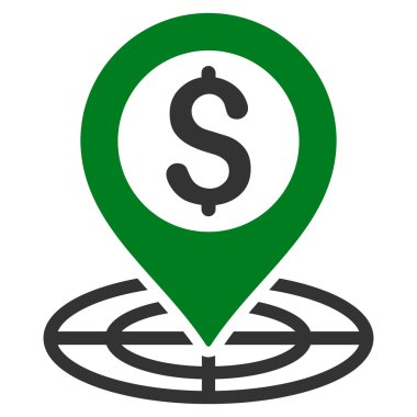 Mali Crosshair düz vektör simgesi