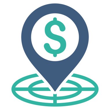 Mali Crosshair düz vektör simgesi