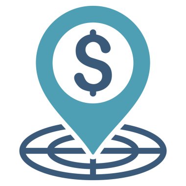 Mali Crosshair düz vektör simgesi