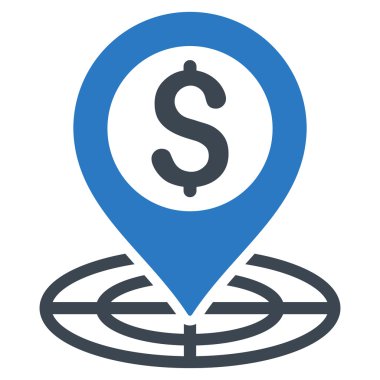 Mali Crosshair düz vektör simgesi