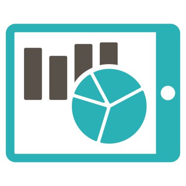 Pda düz vektör simge listeleri