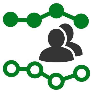 İnsanlar grafikler düz vektör simgesi