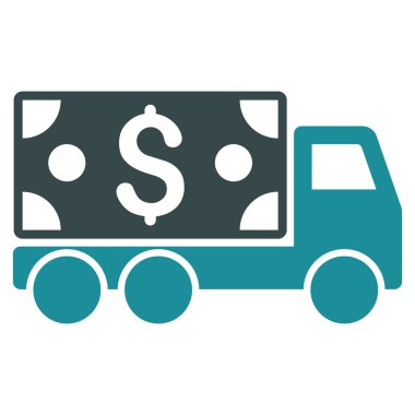 Nakit teslimat düz vektör simgesi