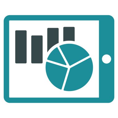 Pda düz vektör simge listeleri