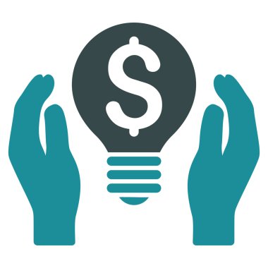 Patent bakım düz vektör simgesi