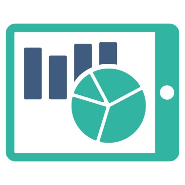 Pda düz vektör simge listeleri