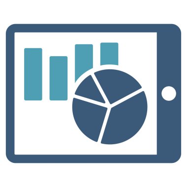 Pda düz vektör simge listeleri