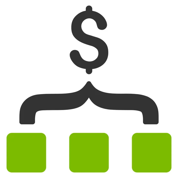 Collect Money Flat Vector Icon — Stock Vector