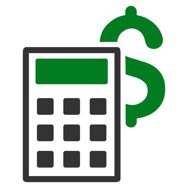 Business Calculator Flat Vector Icon — Stock Vector