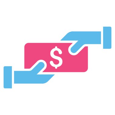 Ödeme düz vektör simgesi