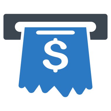 Para düz vektör simgesi